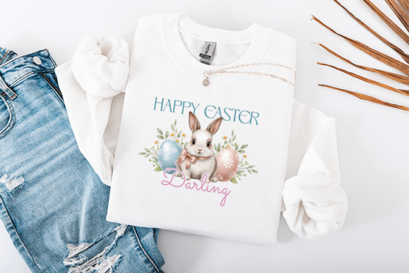 A Designer’s Review: Happy Easter Darling Graphics for T-Shirt & Publishing