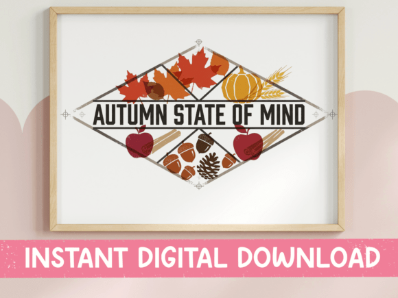 Autumn State of Mind SVG: A Bold Graphic for Fall Designs