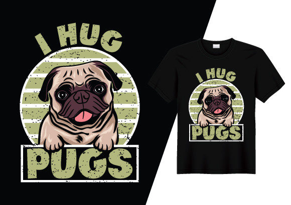 I Hug Pug Shirt Graphic Template: Handmade Business Review