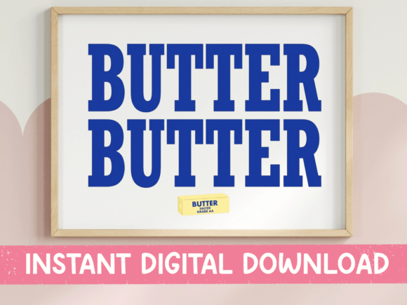 Reviewing Butter Butter Bold Blue Kitchen Print Graphics