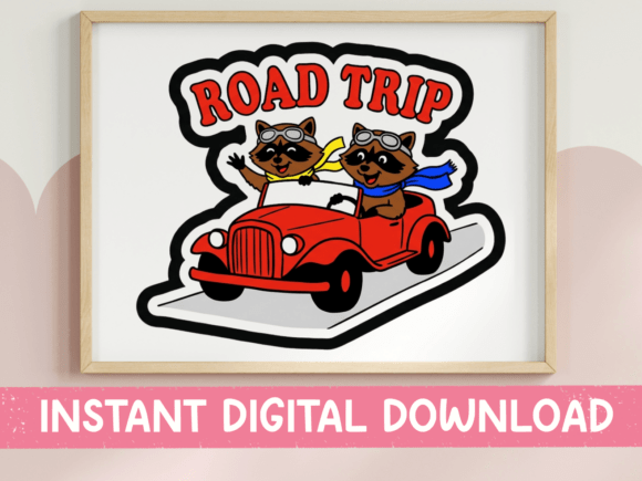 Road Trip Raccoons SVG: A Graphic Gem for Content Publishing