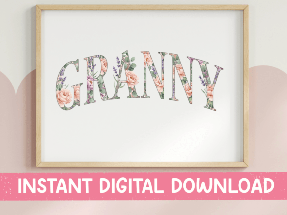 Soft Floral Granny Graphics for Elegant T-Shirt Designs